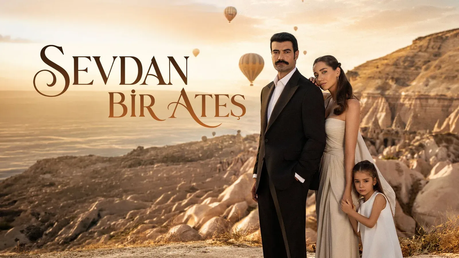 Sevdan Bir Ateş dizisinin resmi tanıtım görseli